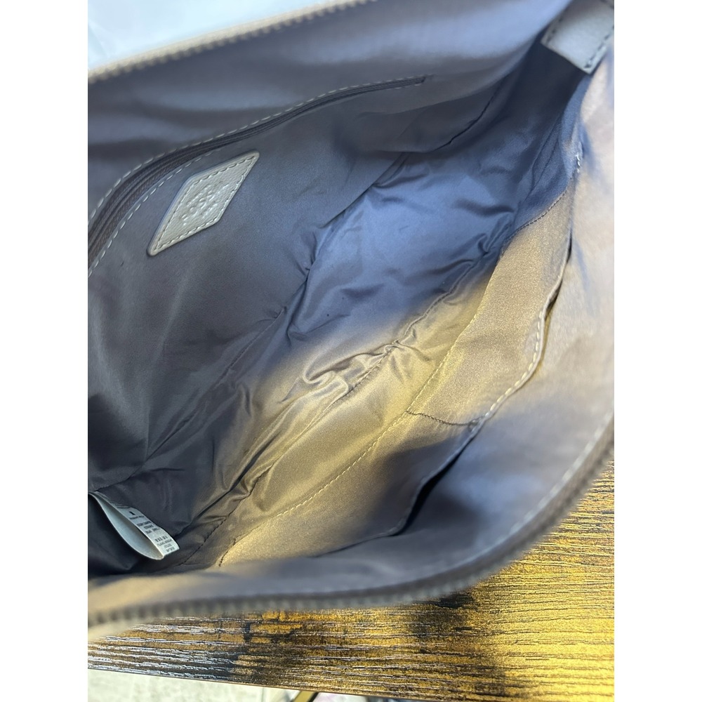 Fossil Skylar Cowhide Leather Crossbody Shoulder Bag Cream Detachable Long Strap - Picture 7 of 12